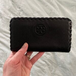 Tory Burch Black Leather Wallet
